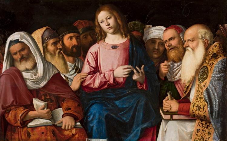 Christ among the doctors, 1504 - Чіма да Конельяно