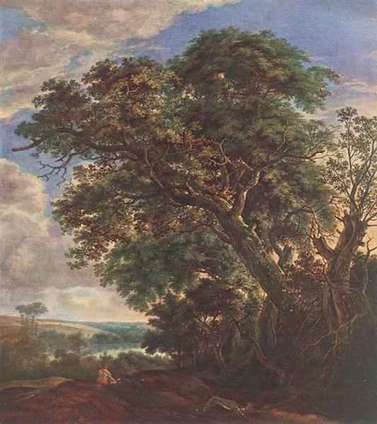 Landscape with River and Trees, 1645 - Симон де Влигер
