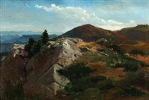 Mountain landscape - August Friedrich Schenck