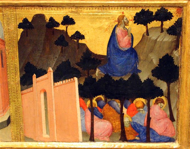 Orazione nell'orto, 1355 - Джованні да Мілано