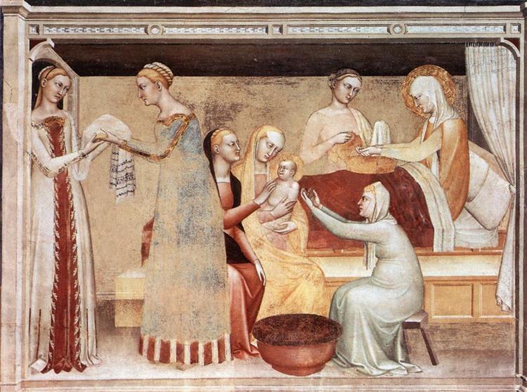The Birth of the Virgin, c.1370 - Giovanni da Milano