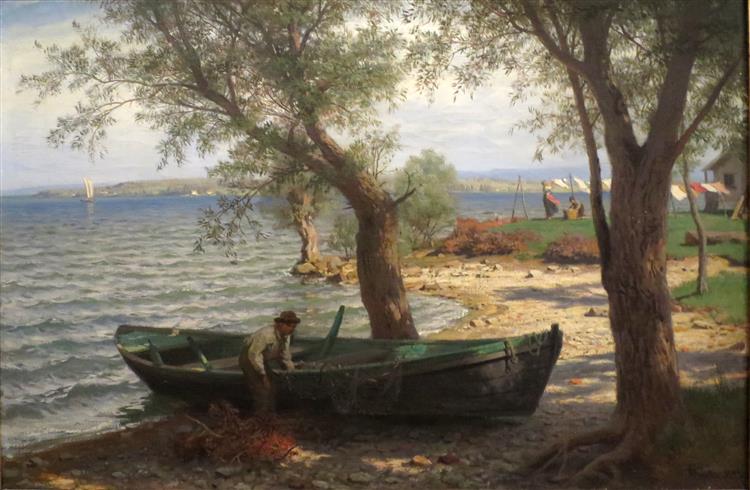 Lake Constance, 1882 - Hans Gude