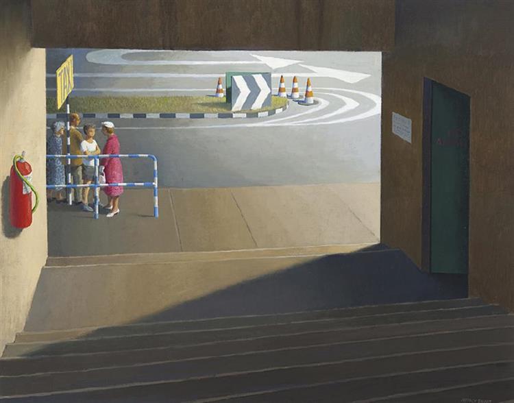 Taxi Stand, Brisbane Art Gallery, 2002 - Jeffrey Smart