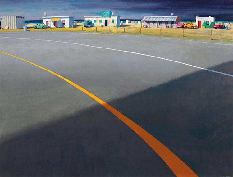 The Yellow Line, 2007 - Jeffrey Smart
