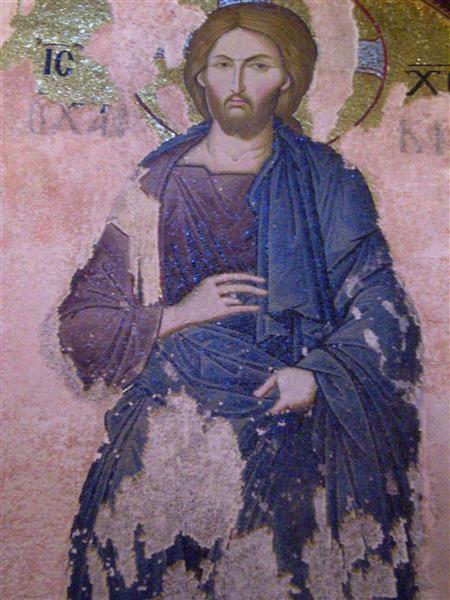 Christ, 1320 - 拜占庭馬賽克藝術