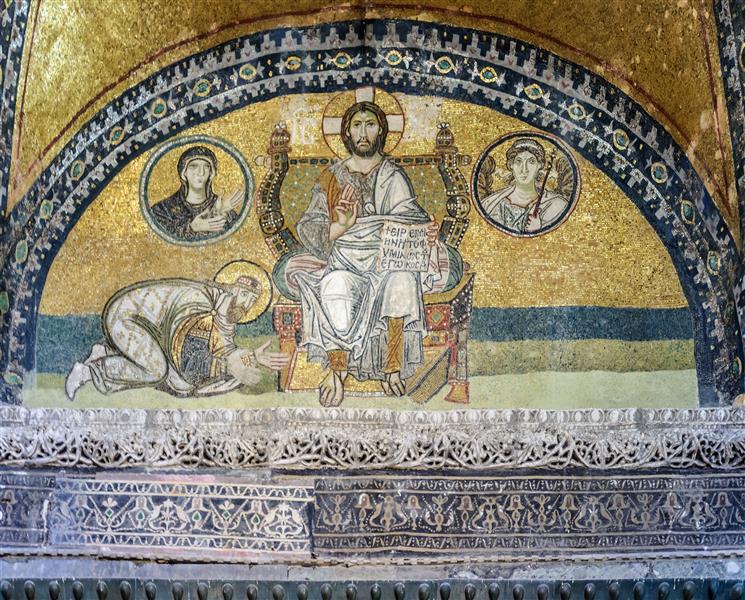 Мозаїка Царських воріт, c.900 - Візантійські Мозіїки