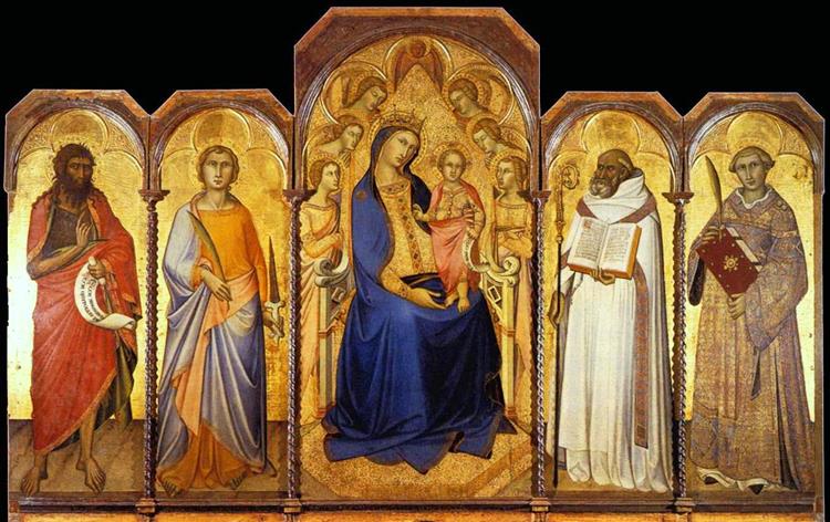 Virgin and Child with Saints, c.1362 - Luca di Tommé