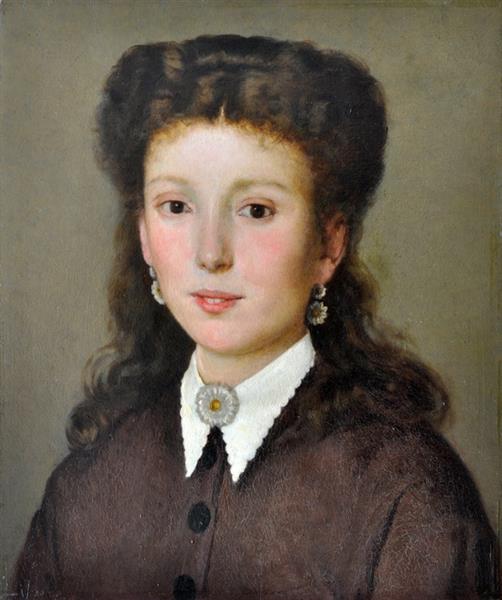 Portrait of Maria Virginia Fabroni, 1870 - Сильвестро Лега