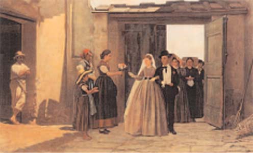 The newlyweds, 1869 - Silvestro Lega