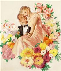 Cashmere Bouquet Soap Advertisement Illustration - Haddon Sundblom