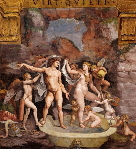 Venus and Mars Bathing, c.1526 - c.1528 - Jules Romain