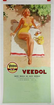 Veedol Pin-Up Advertisement - Хэддон Сандблом