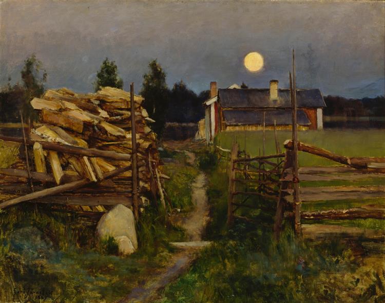 Summer Night Moon, 1889 - Eero Järnefelt