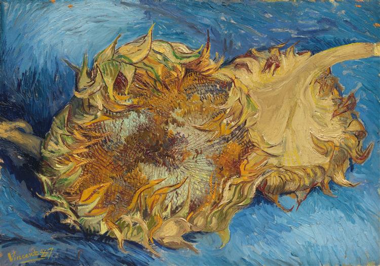 Still Life with Two Sunflowers, 1887 - 梵谷