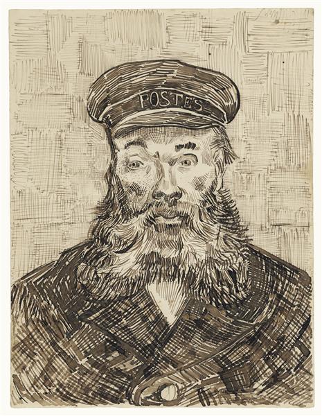Portrait of the Postman Joseph Roulin, 1888 - Винсент Ван Гог