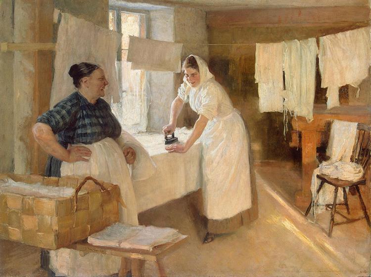 Pesijättärienlaundresses, 1893 - Альберт Эдельфельт