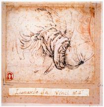 Sleeve Study for the Annunciation - Leonardo da Vinci
