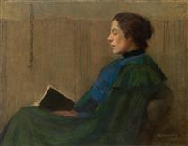 Woman Reading - Agnes Goodsir