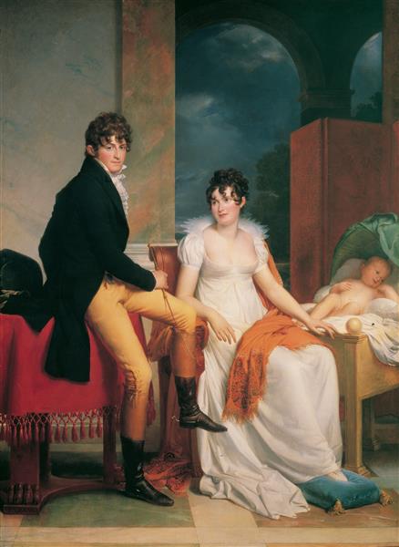 Moritz Christian Reichsgraf Von Fries Mit Seiner Frau Maria Theresia Josepha, 1805 - Франсуа Жерар