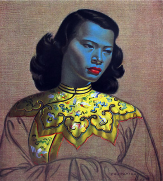 Chinese Girl. The Green Lady, 1952 - Владимир Григорьевич Третчиков
