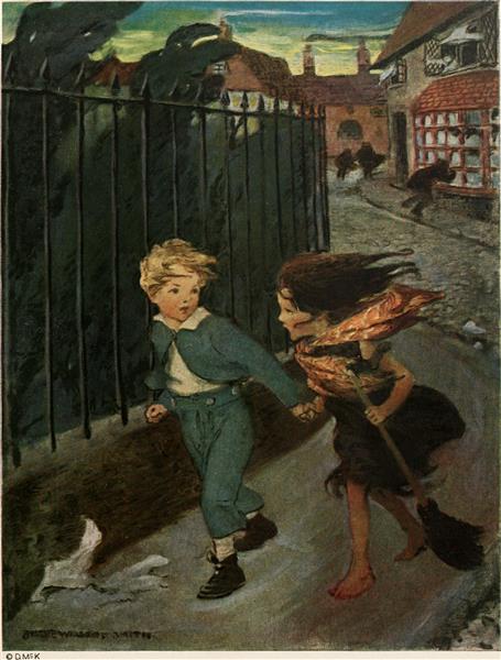 At the Back of the North Wind, 1919 - Jessie Willcox Smith