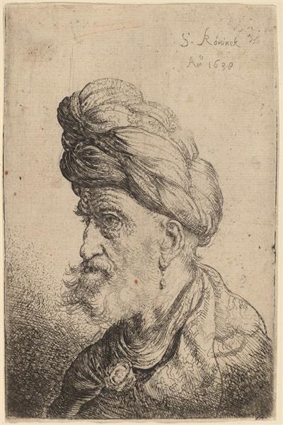 A Man with a Turban, 1639 - Саломон Конинк