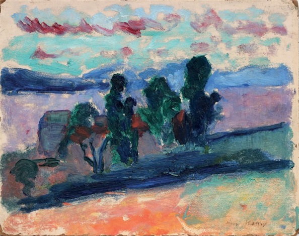 Paysage De Saint Tropez Au Crépuscule, 1904 - 馬蒂斯