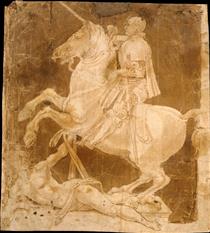 Study for the Equestrian Monument to Francesco Sforza - 安東尼奧·德爾·波拉約洛