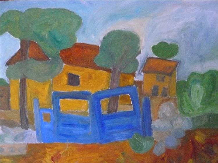 Country House with Blue Fence, 2015 - Mihnea Cernat