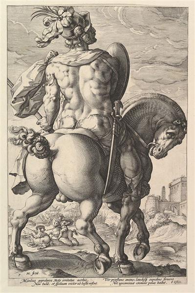 Titus Manlius, 1586 - Hendrik Goltzius