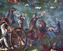 Sam Houston at the Battle of San Jacinto (detail) - Henry Arthur McArdle