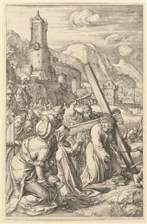 Christ Carrying the Cross - Хендрик Гольциус
