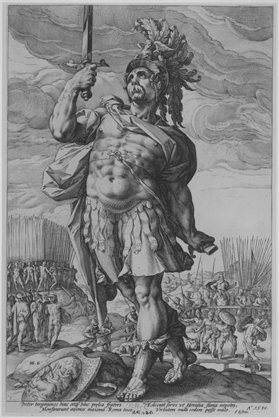 Publius Horatius, 1586 - Hendrick Goltzius