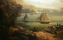 Fight of the Poursuivante Against the British Ship Hercules, 28 June 1803 - Луи-Филипп Крепен