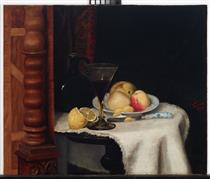 Still Life with Fruit - William Henry Huddle