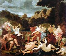 Triumph of Bacchus and Ariadne - Джованни Баттиста Гаулли
