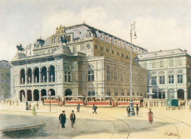Vienna State Opera House, 1912 - Adolf Hitler