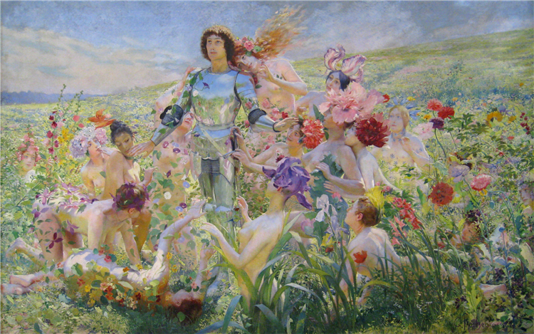Knight of the Flowers, 1894 - Georges Rochegrosse