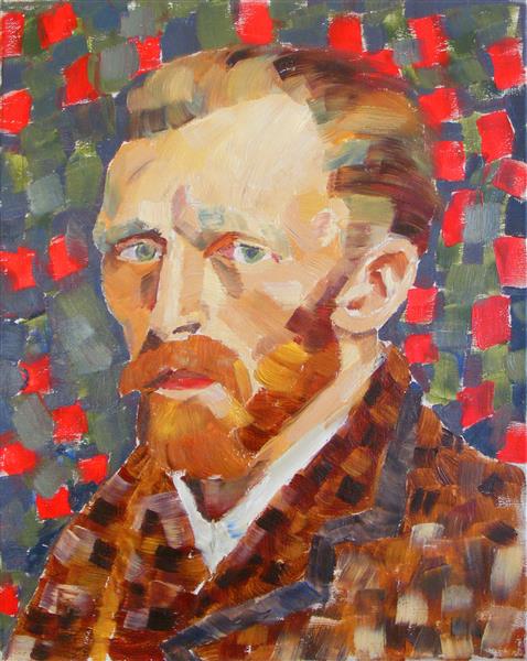 07. Self Portrait of Vincent Van Gogh Paris 1887 by Anthony D.Padgett 2017, 2017 - Anthony Padgett