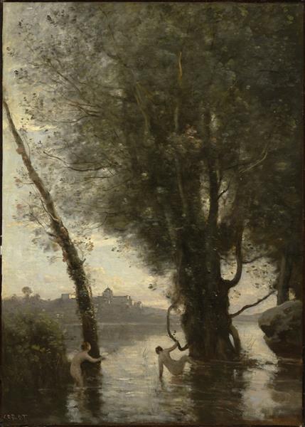 Bathers of the Borromean Isles, 1865 - 1870 - Camille Corot