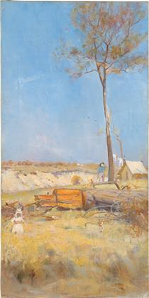 Under a Southern Sun (Timber Splitter's Camp) - Charles Conder