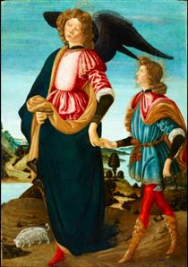 Tobias and the Archangel Raphael - Франческо Боттічіні