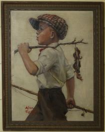 Boy with Perch - Alan Stephens Foster