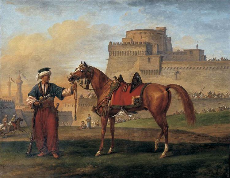 A Mameluk Leading His Horse - Carle Vernet