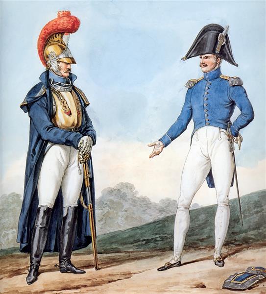 2nd Regiment of Carabiniers. Part of a Series Chronicling the Uniforms of Napoleon's Grande Armée., 1812 - Carle Vernet