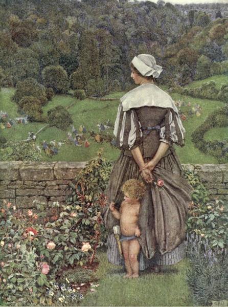 A hue and cry after Cupid, 1920 - Eleanor Fortescue-Brickdale