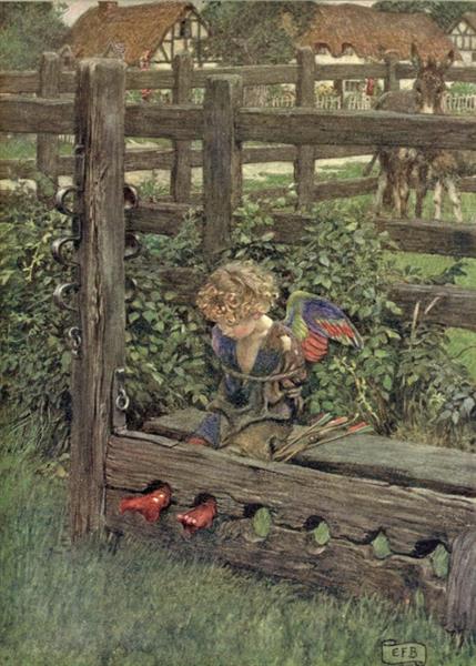 Is any cozened of a tear Which as pearl disdain does wear, 1920 - Eleanor Fortescue-Brickdale