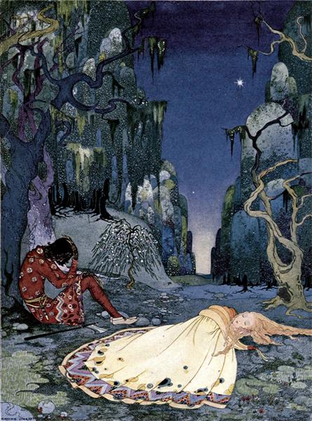 Violette Consented Willingly to Pass the Night in the Forest., 1920 - Virginia Frances Sterrett