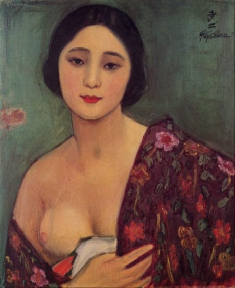 Half-naked Woman, 1926 - Fujishima Takeji
