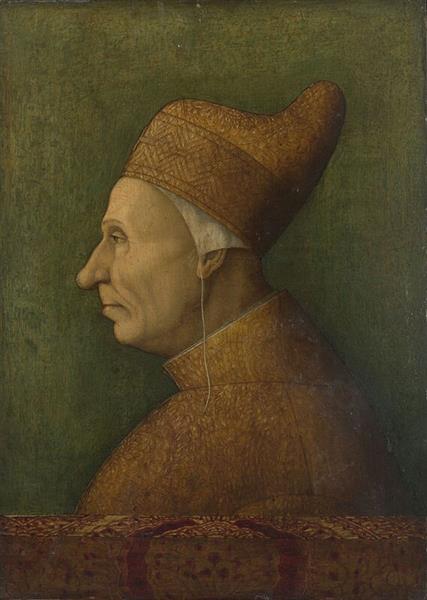 Portrait of the Doge of Venice Nicolò Marcello, c.1474 - Джентиле Беллини